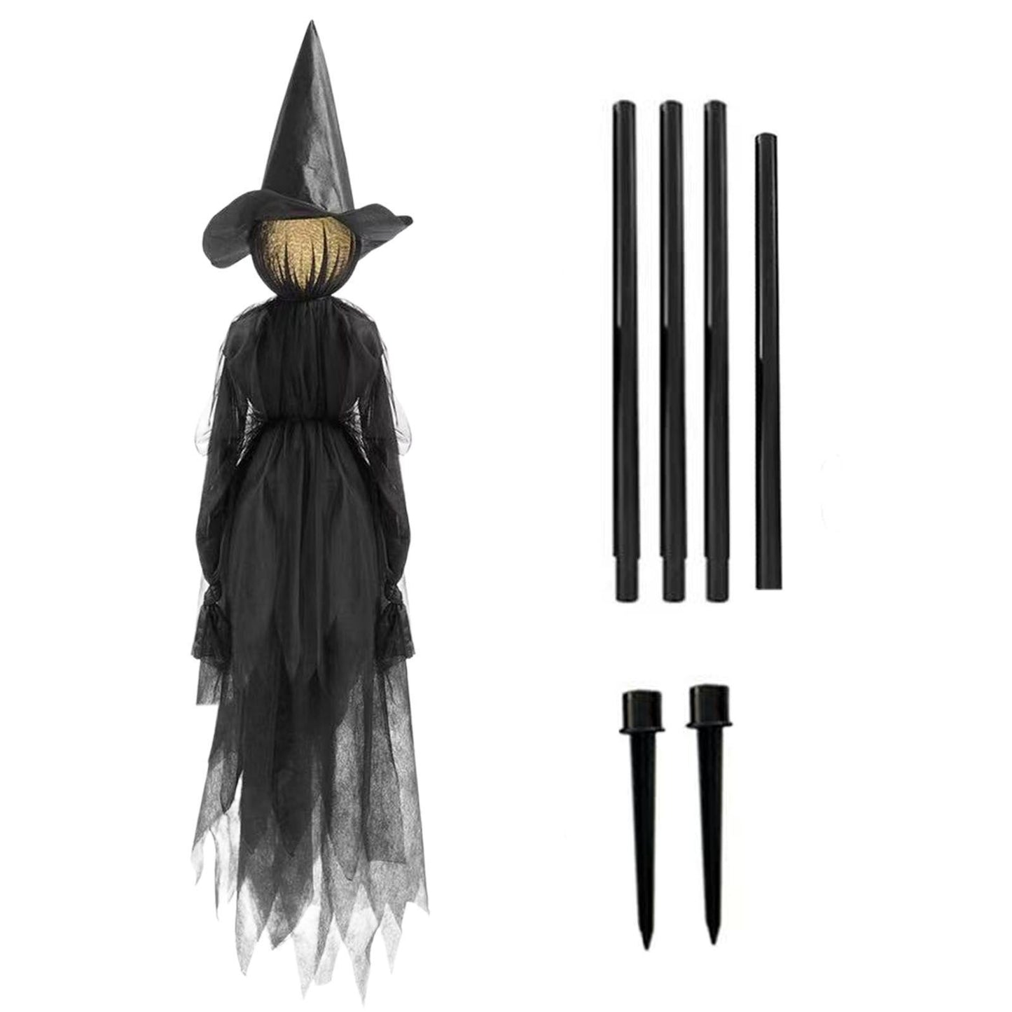 Halloween Colorful Luminous Three Hand-in-hand Witch Single Ghost