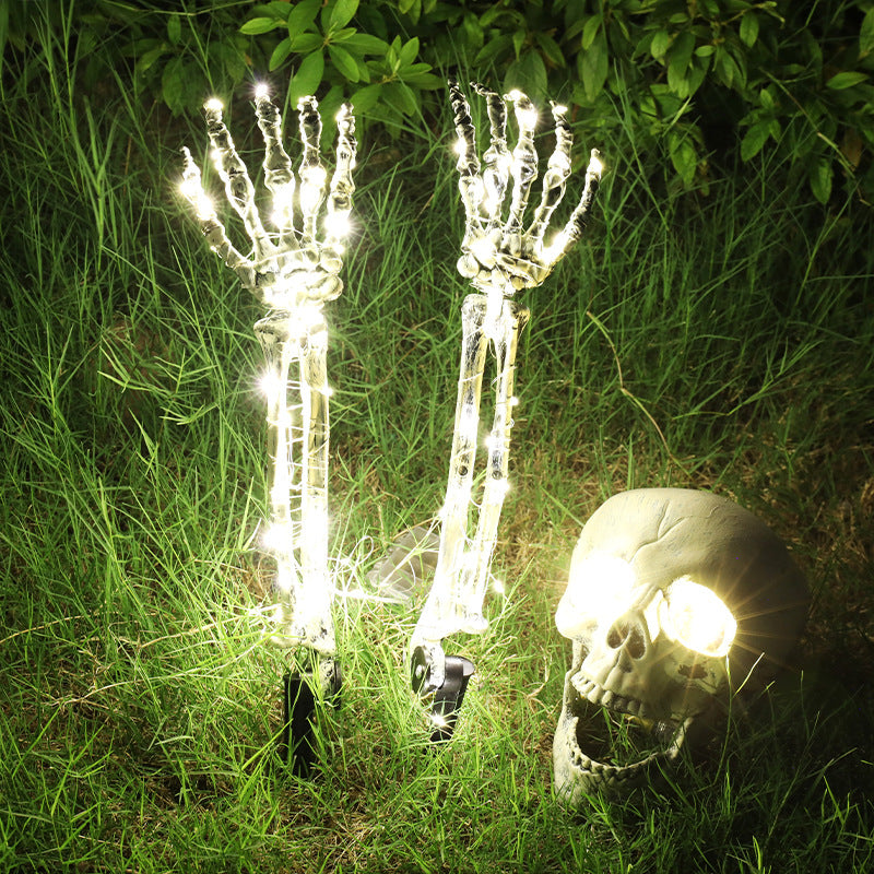 Halloween LED Light Up Skeleton Arm and skull