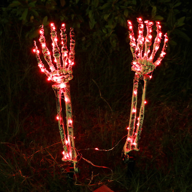 Halloween LED Light Up Skeleton Arm and skull