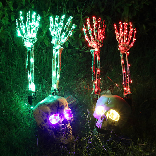 Halloween LED Light Up Skeleton Arm and skull